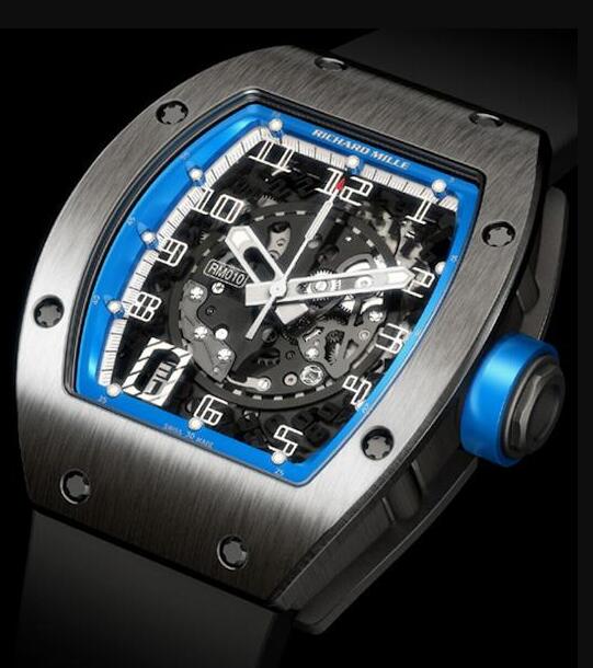 Richard Mille RM 010 Automatic Titanium Blue Watch Replica